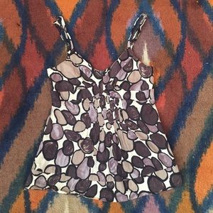 Cotton abstract printed camisole top